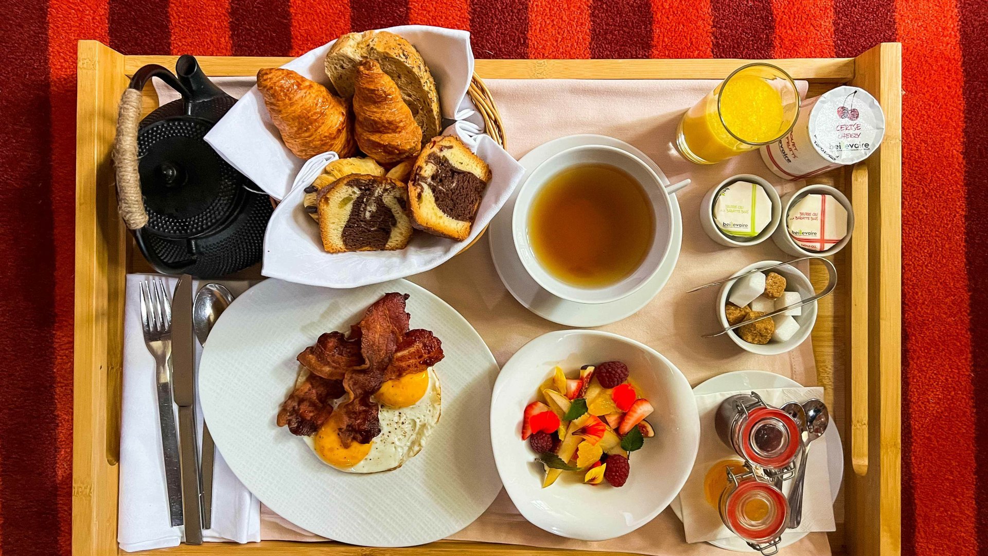 Plateau Petit déjeuner Domaine de la Bretesche